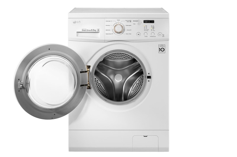 LG Стиральная машина LG с фронтальной загрузкой, 6.5 кг, 6 движений заботы, FH2C3WD