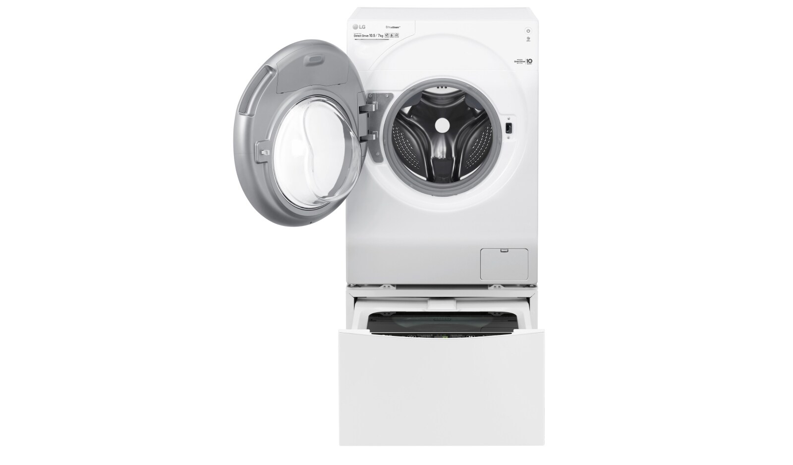 LG Стиральная машина LG FH4G1JCH2N TwinWash с двойной загрузкой, 10.5/7+2 кг, FH4G1JCH2N