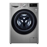 Вид Стиральная машина с искусственным интеллектом LG AI DD, 10.5 кг, стирка с паром Steam, TurboWash59, ThinQ TW4V7RW9T спереди