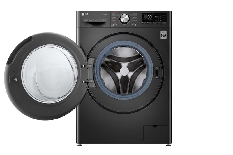 LG Стиральная машина с искусственным интеллектом LG AI DD, 10.5 кг, стирка с паром Steam™, ThinQ, TW4V9RW9P