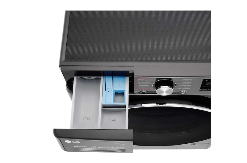 LG Стиральная машина с искусственным интеллектом LG AI DD, 10.5 кг, стирка с паром Steam™, ThinQ, TW4V9RW9P