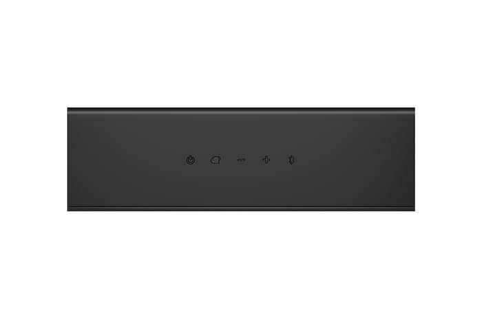 Soundbar buttons close-up