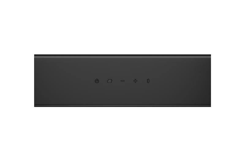 Soundbar buttons close-up