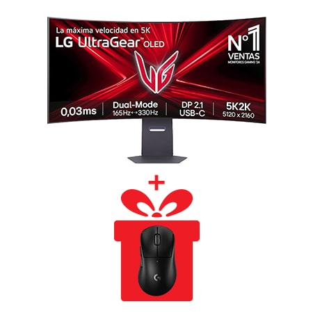 45-дюймовый игровой монитор LG UltraGear™ OLED Dual-Mode 5K2K