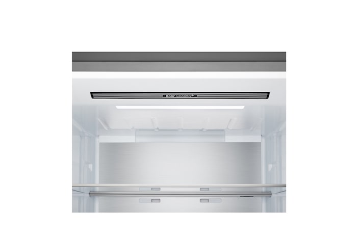 Холодильник с морозильной камерой LG (GC-B640FMBM), вид спереди, показывающий вентиляционное отверстие DoorCooling+™