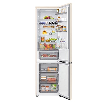 LG fridge freezer (GC-B509EETM) front view showing DoorCooling+™ vent