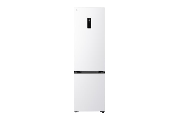 LG bottom freezer (GC-B509EQLM) front view in matte black finish