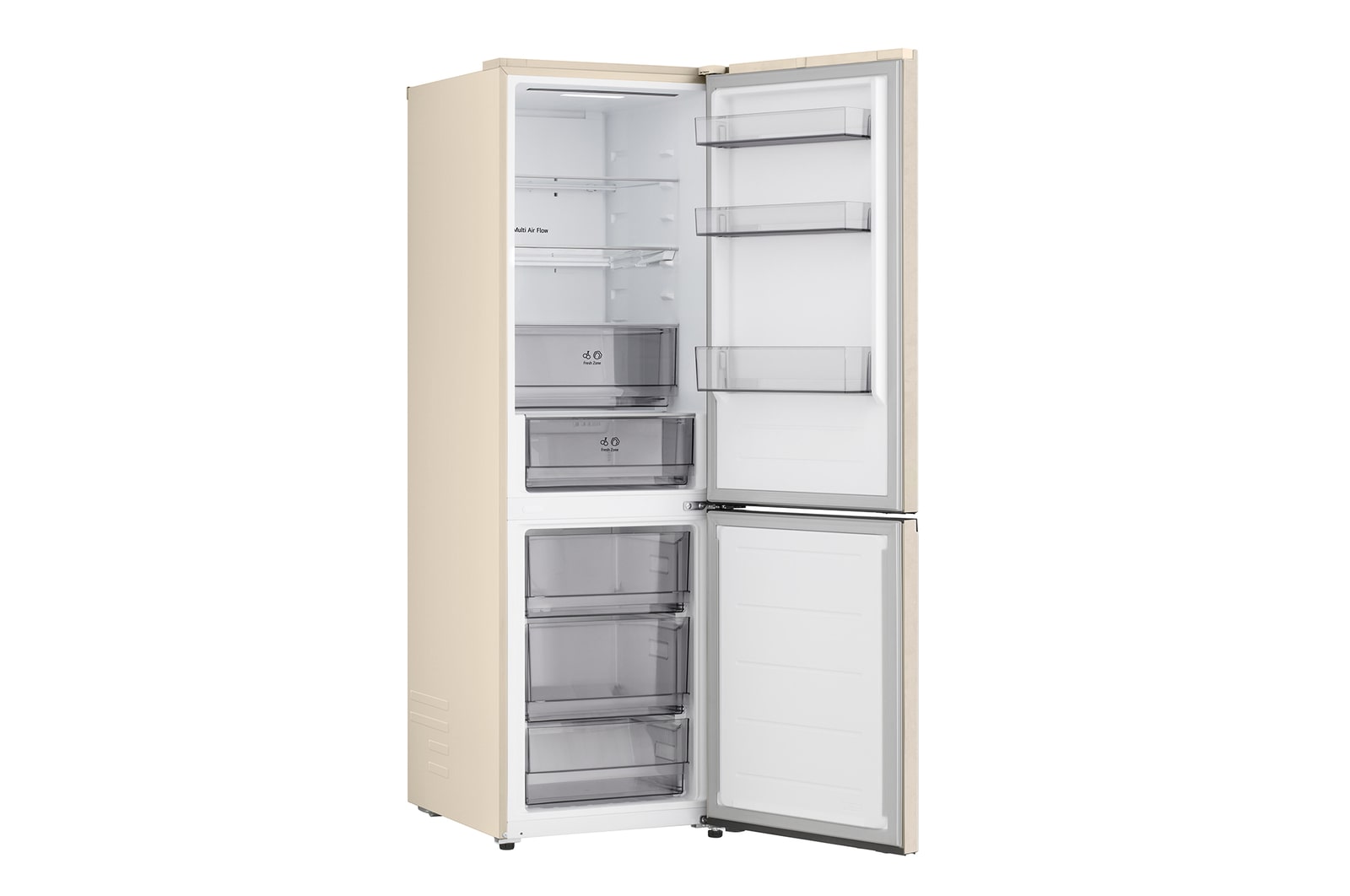 LG fridge freezer (GC-B459EELM) front view showing DoorCooling+™ vent