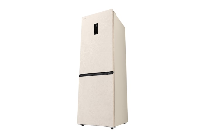 LG bottom freezer (GC-B459EELM) front side view showing exterior design