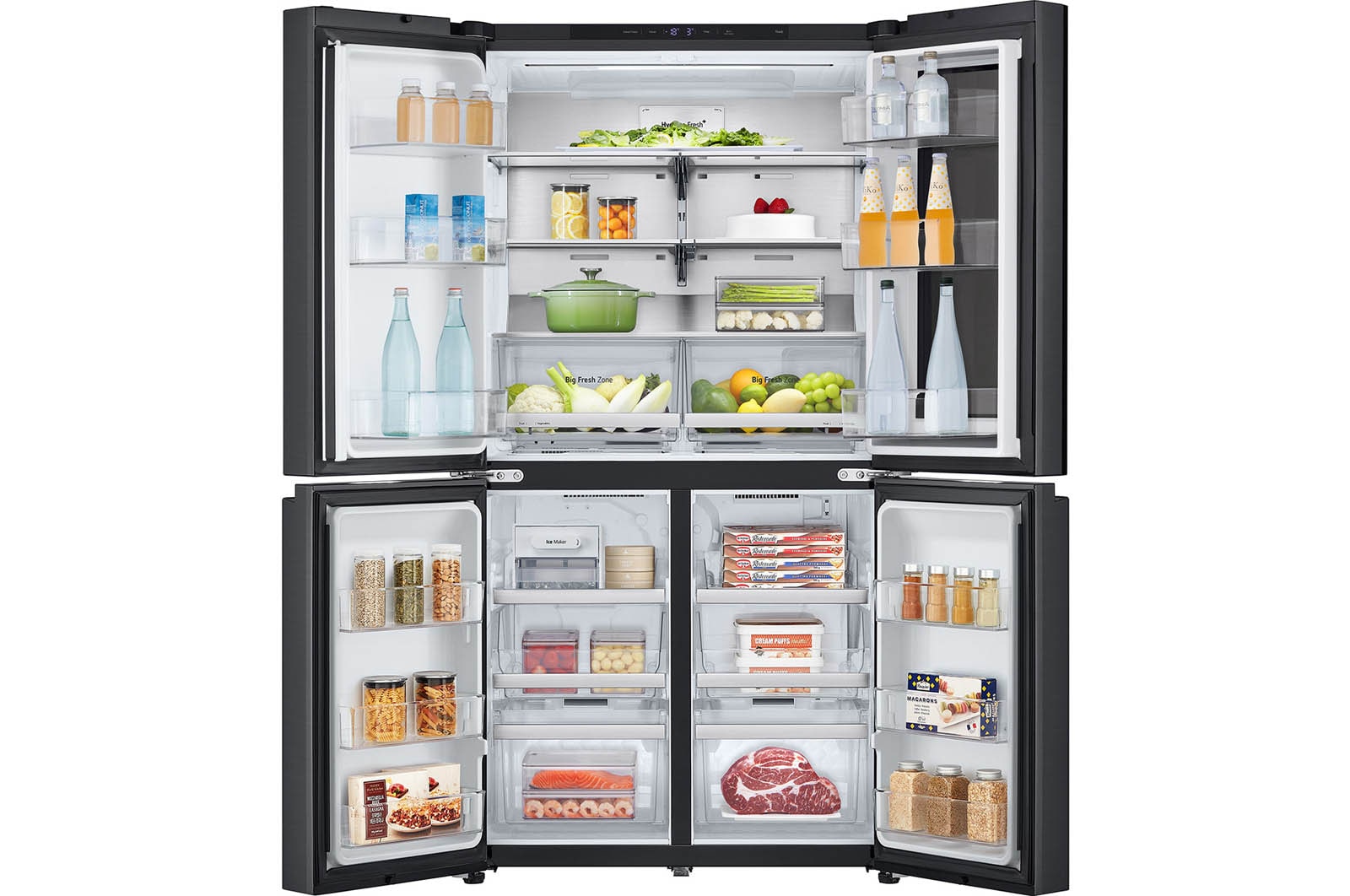 Многодверный холодильник LG GC-V24FFCHB 605л