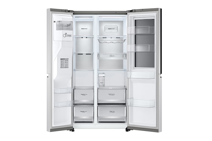 вид спереди справа в открытом состоянии с продуктами