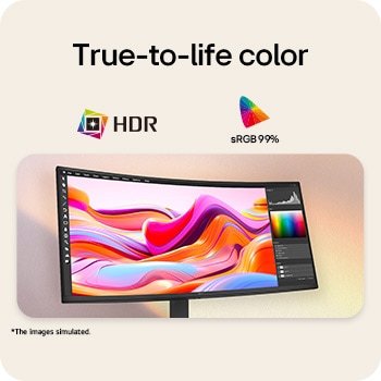 Вид сбоку на подставку монитора с наклоненным назад монитором