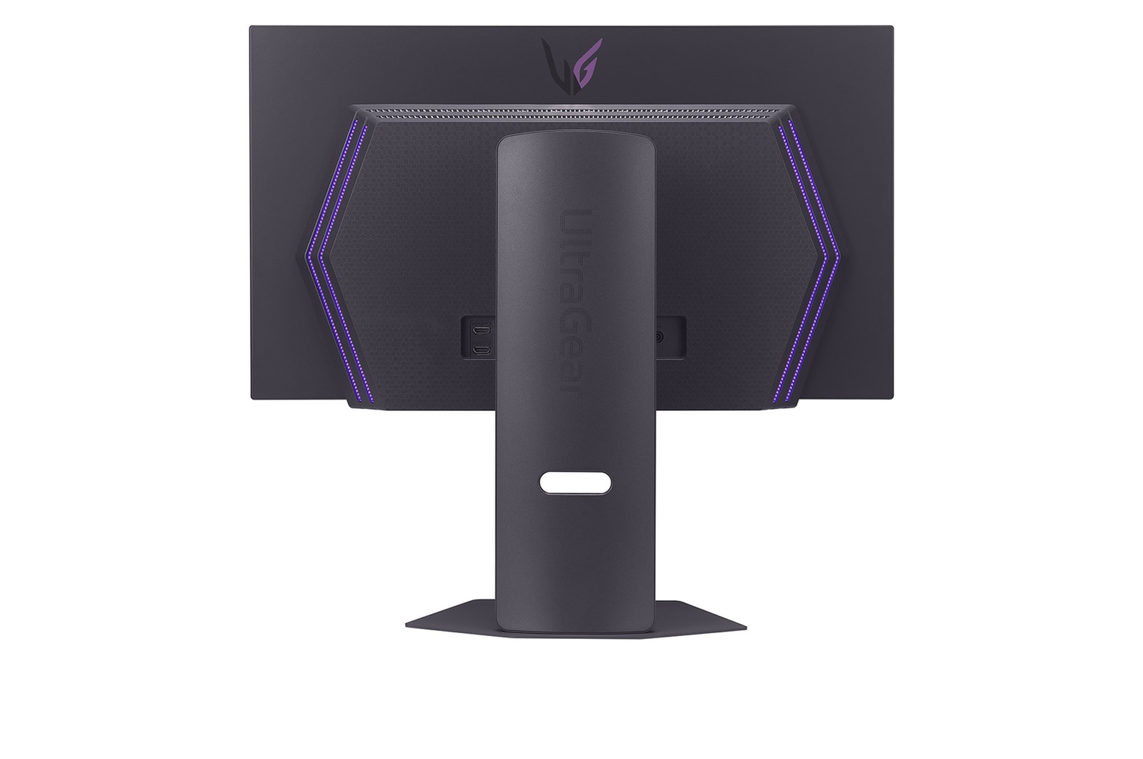 вид сзади со светящимися индикаторами