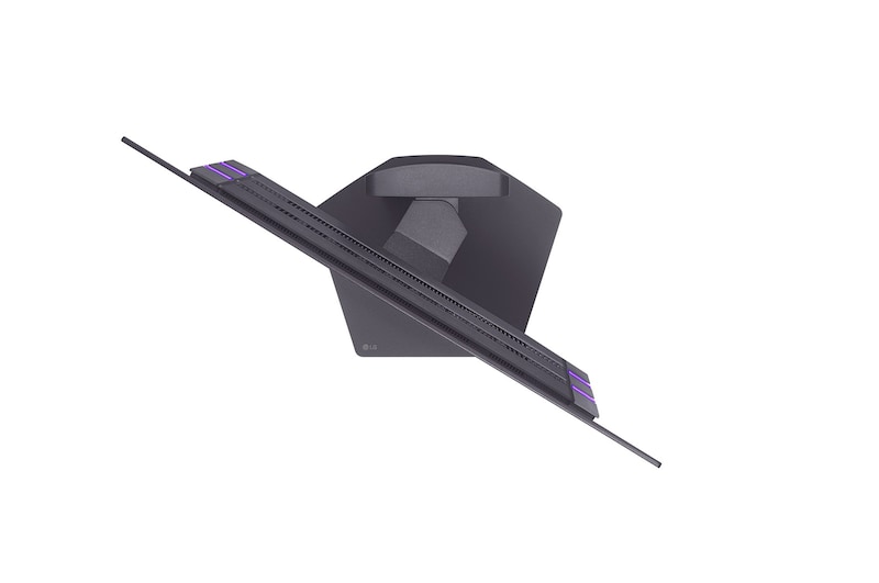 Вид сверху монитора с поворотом на +30 градусов