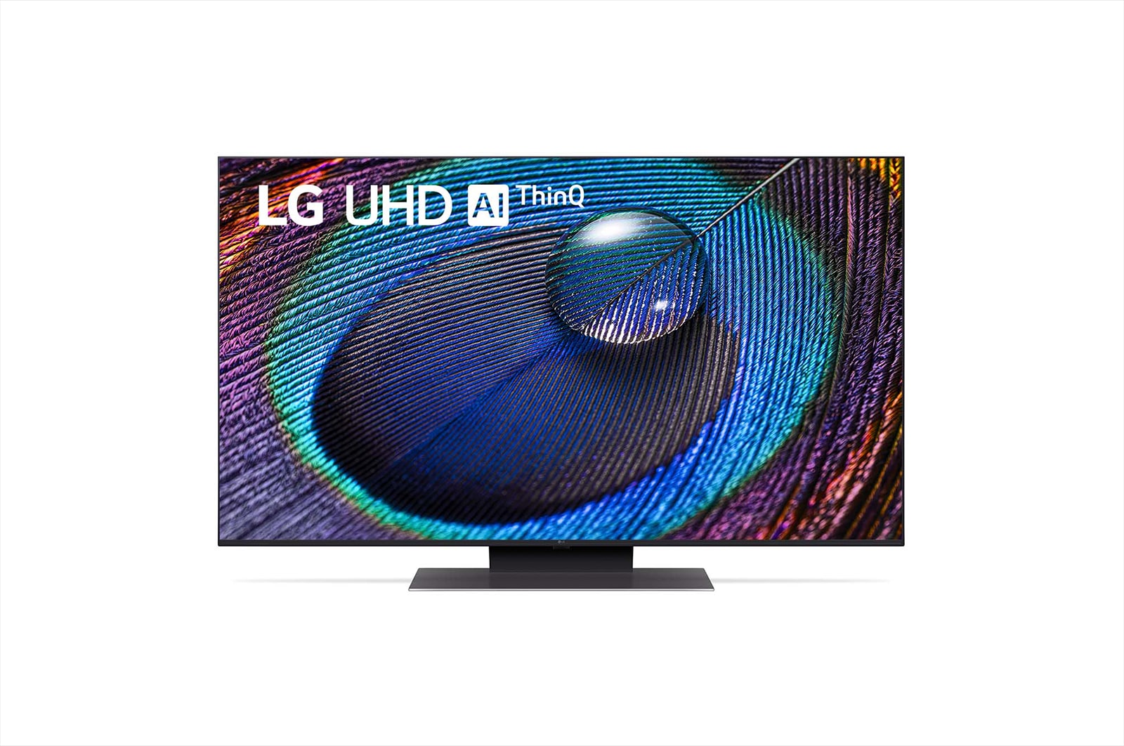 Вид 50-дюймовый UHD смарт-телевизор LG UR91 2023 года 50UR91006LA спереди