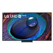 Вид 65-дюймовый UHD смарт-телевизор LG UR91 2023 года 65UR91006LA спереди