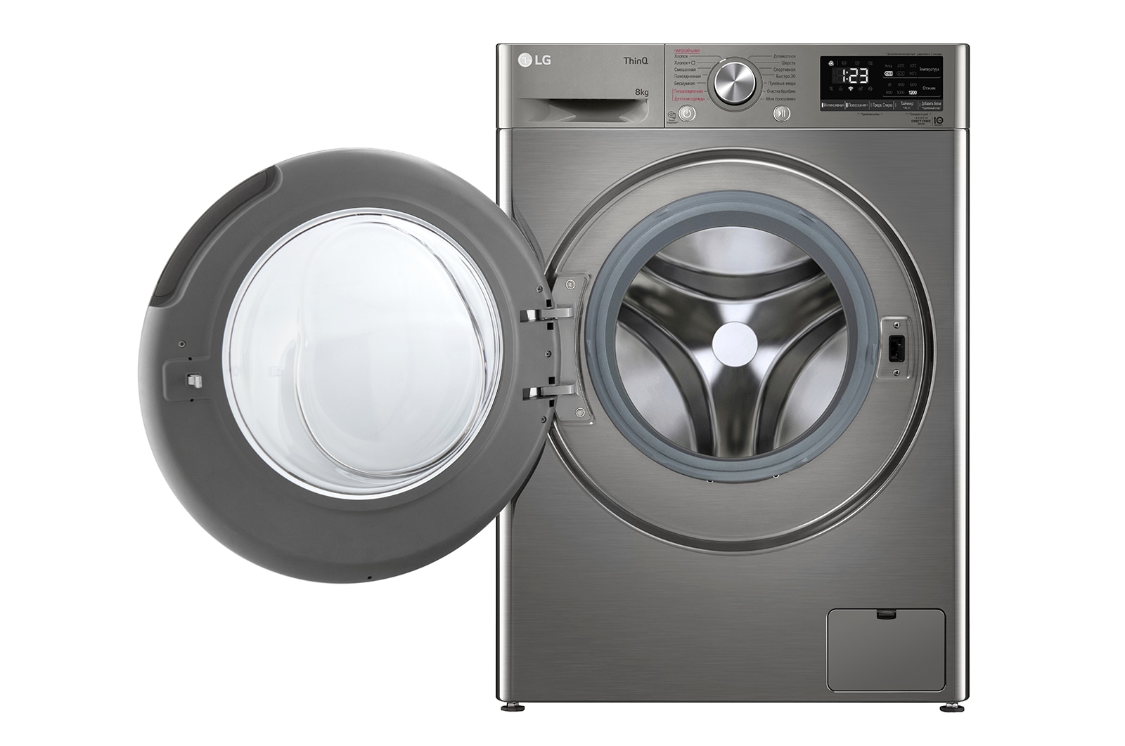 LG Стиральная машина LG 8 кг - AI DD™ |  Steam™ | ThinQ™, F2V5PS2S