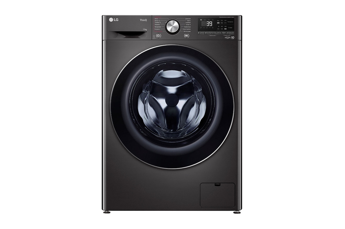 Вид стиральной машины TW4V9EW9P 11 кг - LG AI DD™ спереди