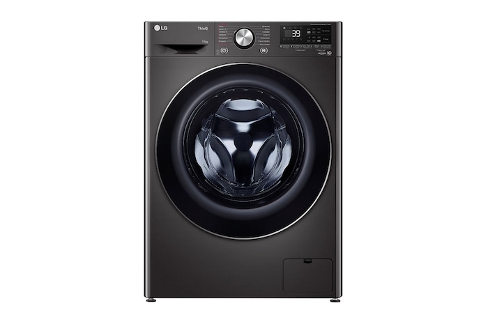 Вид стиральной машины TW4V9EW9P 11 кг - LG AI DD™ спереди