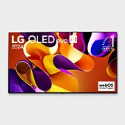 Front view of 83 дюймдік Smart TV LG OLED evo AI G4 4K OLED83G4 теледидары OLED83G4RLA