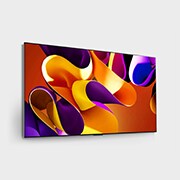 Right-facing side view of LG OLED evo TV, OLED G4 on the wall