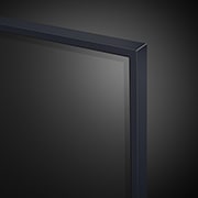 LG QNED, QNED85 теледидарының жоғарғы жиектерінің жақыннан қарағандағы  көрінісі