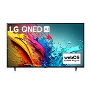 Front view of 75 дюймдік Smart TV LG QNED AI QNED86 4K 2024 теледидары 75QNED86T6A