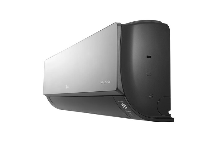 LG ARTCOOL Mirror кондиционері, Dual Inverter, 36 м² дейін, UVnano™, R32, ThinQ ақылды үй, AC12BK