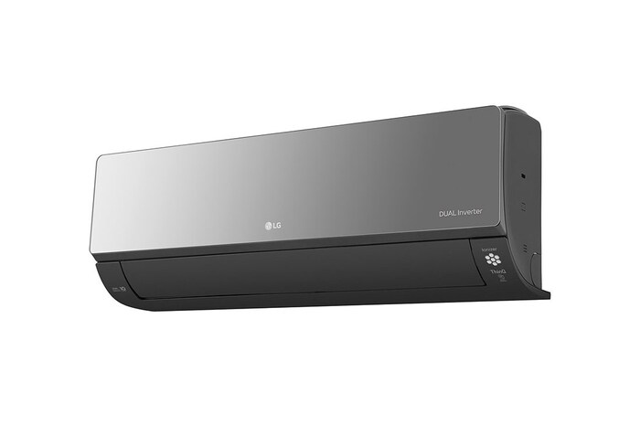 LG ARTCOOL Mirror кондиционері, Dual Inverter, 36 м² дейін, UVnano™, R32, ThinQ ақылды үй, AC12BK