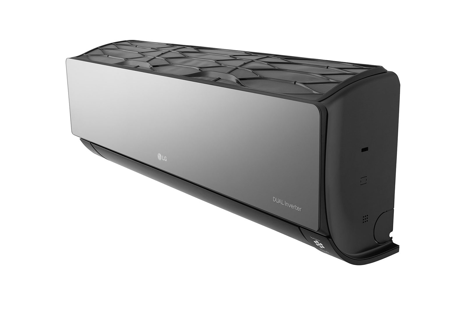 LG ARTCOOL Mirror кондиционері, Dual Inverter, 36 м² дейін, UVnano™, R32, ThinQ ақылды үй, AC12BK
