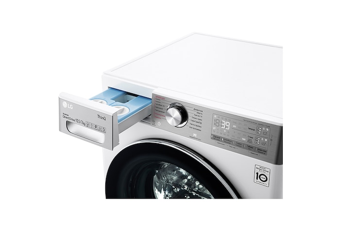 LG Кептіргіші бар 10.5/7 кг LG TW4V9RD9E AI DD™ кір жуғыш машинасы, TW4V9RD9E