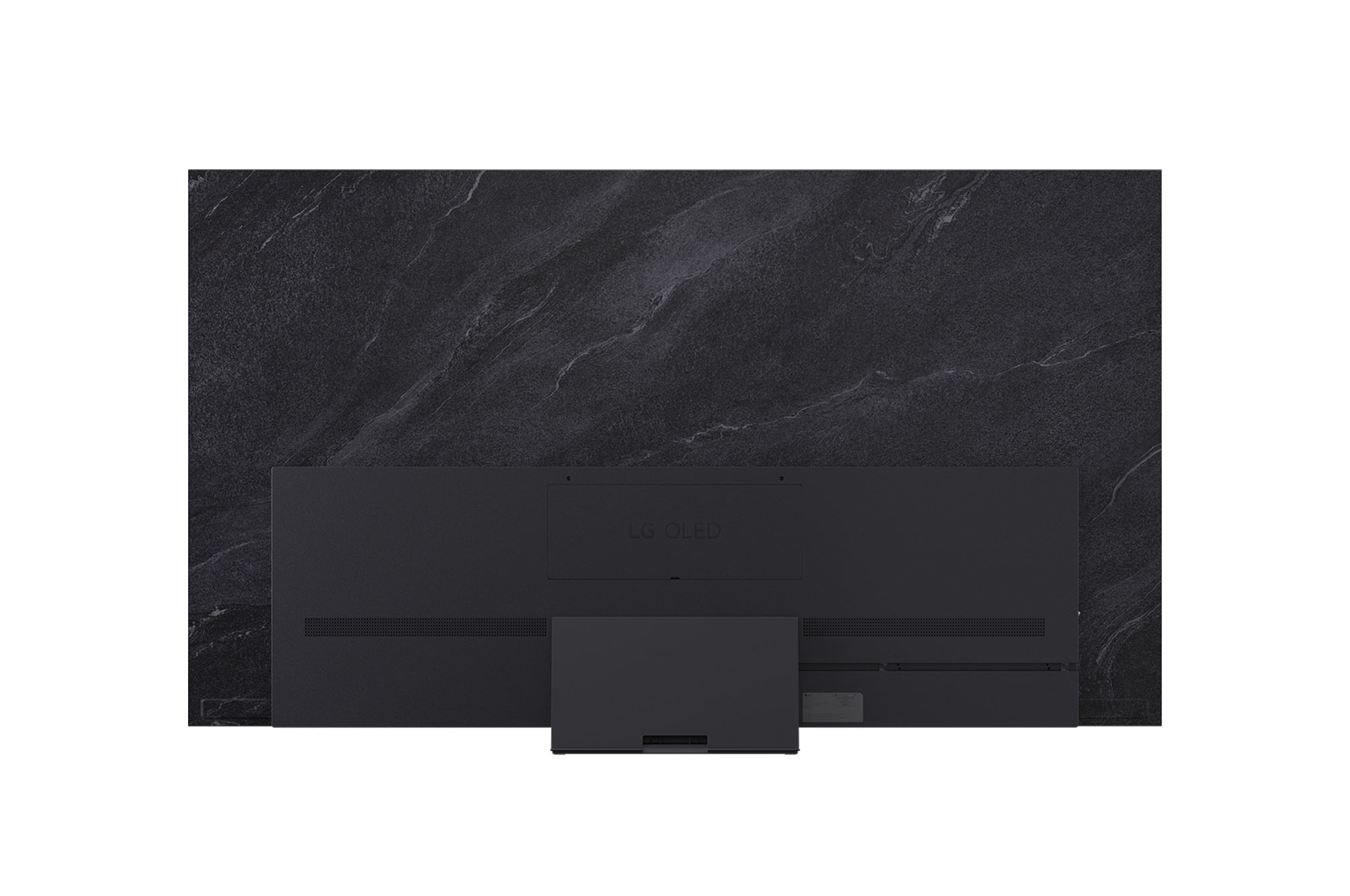 Vue arrière de la Smart TV LG OLED evo AI C5 4K.