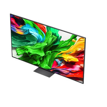 3D holographic flower in many different shades and hues against a black background. The definition and detail of the flower shows off QNED MiniLED's capability to produce visuals with exceptional color, brightness, and contrast. The title talks about how MiniLED and enhances clarity and provides exceptional contrast.