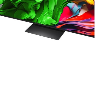 Parrot on a tree branch in vivid color. The title talks about how LG Al Picture Pro made impressive visual enhancements to the scene's resolution, brightness, depth, and clarity.