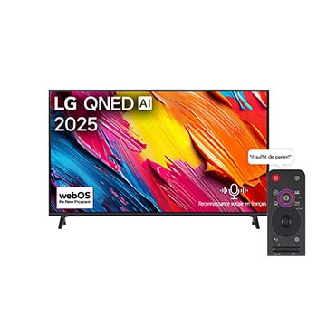 LG Smart TV LG QNED AI QNED70 4K 55 pouces Télécommande AI Magic Remote HDR10 webOS25 2025 , 55QNED70A6A