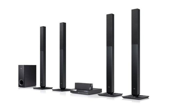 LG Home-cinéma Blu-ray 3D, 1125W, enceintes étagères, technologie "LG Cinema 3D Sound", Smart TV, BH6520T