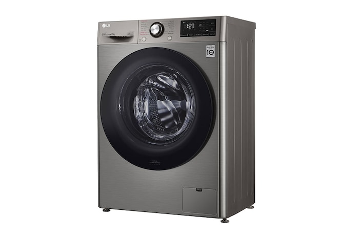 LG Lave-linge 8 KG - 68L | 6 Motion Direct Drive™ | Moteur Direct Drive™ garanti 10 ans | AI DD™ | Steam | 52/71dB | A, F2V3PYPKP