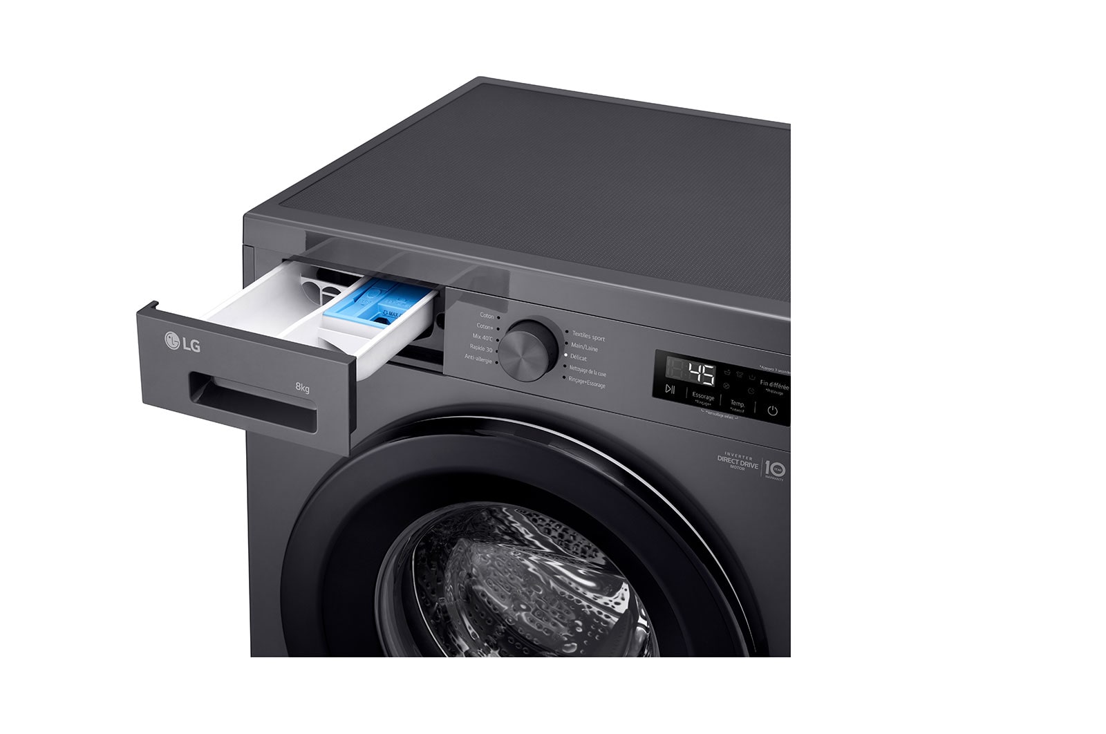 LG Lave-linge 8 KG | 6 Motion Direct Drive™ | Steam +| Smart Diagnosis™ , F2Y1TYP6J