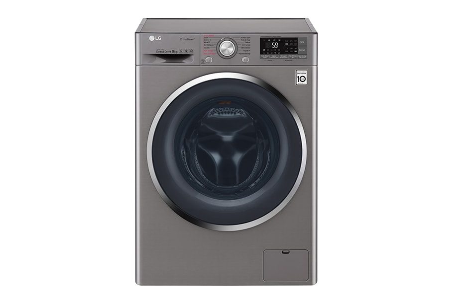 LG Lave-linge 9KG | A+++ (-30%)|Moteur Direct Drive™ | 6 Motion | TrueSteam™ | Turbowash™ | Ajout de linge, F4J7VYP8S