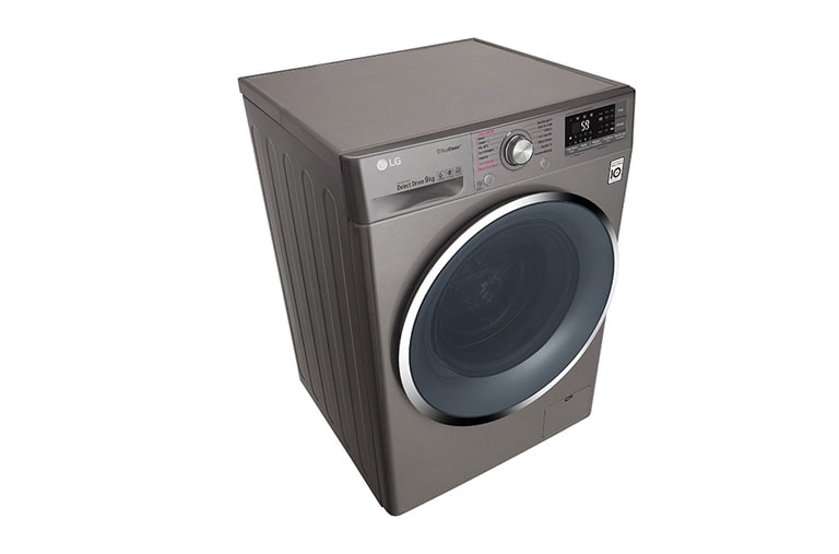 LG Lave-linge 9KG | A+++ (-30%)|Moteur Direct Drive™ | 6 Motion | TrueSteam™ | Turbowash™ | Ajout de linge, F4J7VYP8S