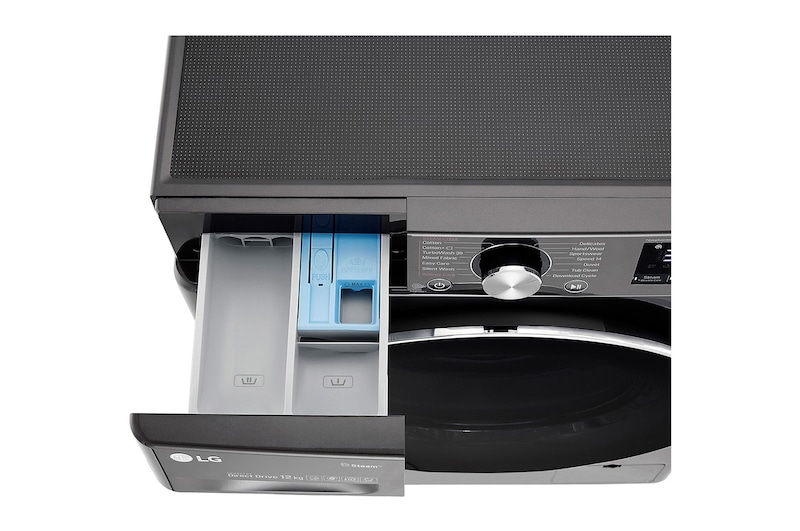 LG Machine a laver a chargement frontal l Lavante sechante l 12/8 KG l AIDD l TurboWash 360 l ThinQ, F4V9BCP2EE