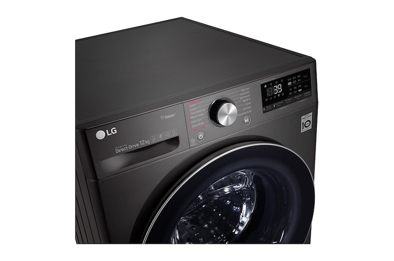 LG Machine a laver a chargement frontal l Lavante sechante l 12/8 KG l AIDD l TurboWash 360 l ThinQ, F4V9BCP2EE