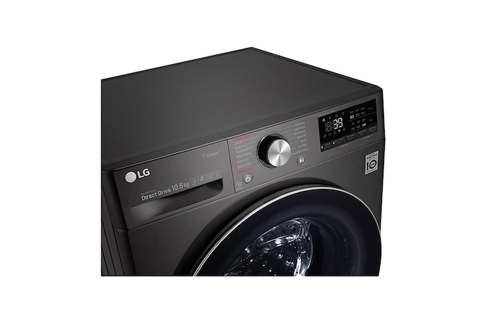 LG Lave-linge 10.5 KG - 68L | 6 Motion Direct Drive™ | Moteur Direct Drive™ garanti 10 ans | TurboWash™ 360 | AI DD | Steam +| 48/71dB | A+++(-50%), F4V9RWP2E
