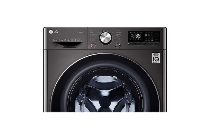 LG Lave-linge 10.5 KG - 68L | 6 Motion Direct Drive™ | Moteur Direct Drive™ garanti 10 ans | TurboWash™ 360 | AI DD | Steam +| 48/71dB | A+++(-50%), F4V9RWP2E
