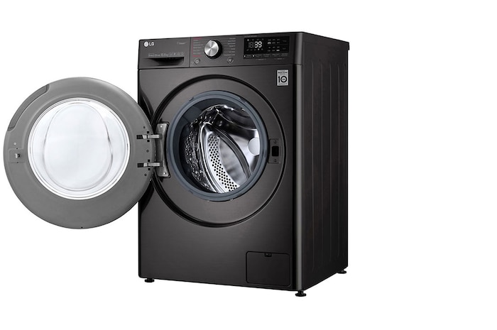 LG Lave-linge 10.5 KG - 68L | 6 Motion Direct Drive™ | Moteur Direct Drive™ garanti 10 ans | TurboWash™ 360 | AI DD | Steam +| 48/71dB | A+++(-50%), F4V9RWP2E