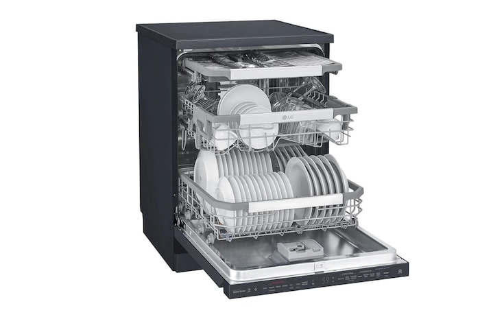 LG Lave-vaisselle LG QuadWash™ Steam | EasyRack™ | SmartThinQ™, DFB325HM