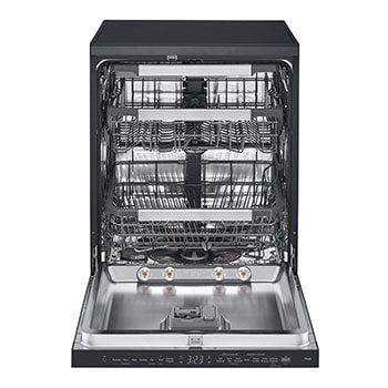 Front view with open door