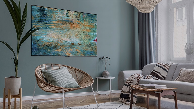 Vidéo montrant des téléviseurs muraux Gallery Design diffusant une œuvre d’art (cliquez pour regarder la vidéo)