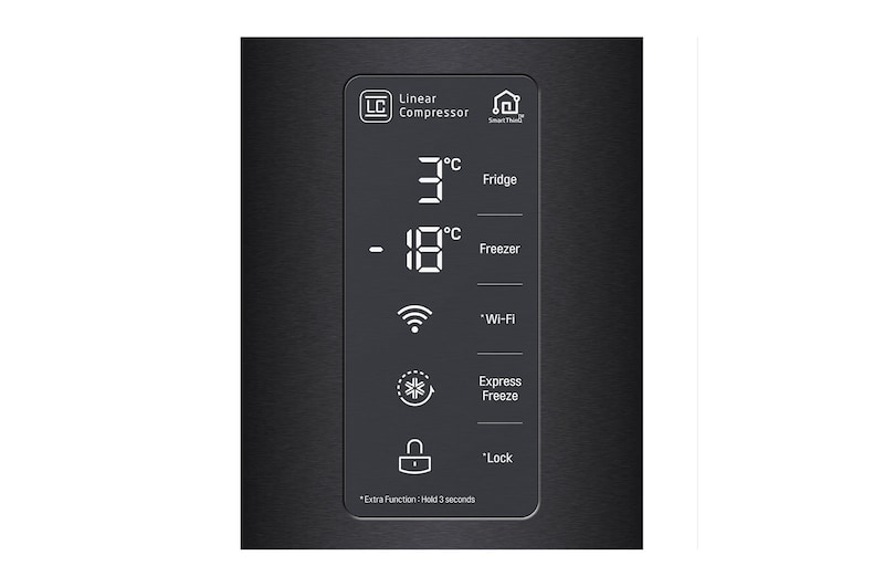 LG Réfrigérateur Multi-Portes | 464L | Gris | Compresseur Linéaire Inverter | Hygiene fresh⁺™ | DoorCooling+™ | Multi Air Flow | Moist Balance Crisper™ | Smart Diagnosis™ | ThinQ™, GR-B29FTQFL