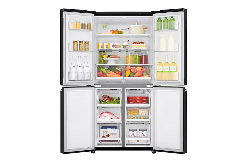 LG Réfrigérateur Multi-Portes | 464L | Gris | Compresseur Linéaire Inverter | Hygiene fresh⁺™ | DoorCooling+™ | Multi Air Flow | Moist Balance Crisper™ | Smart Diagnosis™ | ThinQ™, GR-B29FTQFL